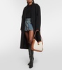 Vigo Medium shearling and leather shoulder bag