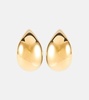 Drop gold-plated sterling silver earrings