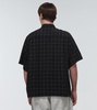 Checked silk-blend shirt