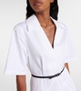 Voyou cotton poplin shirt dress