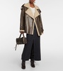 Jordan shearling-lined leather coat