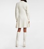 Cable-knit wool and cashmere mini dress