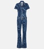 Marmo belted denim jumpsuit