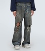 Distressed baggy cotton jeans