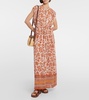 Edwina silk georgette maxi dress