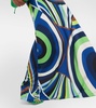 kaleidoscopic-print silk maxi dress 