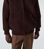 Oversized wool pile hoodie