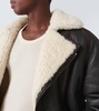 Shearling-lined leather jacket