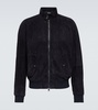 Torrence suede bomber jacket