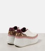 Nana studded leather wedge sneakers