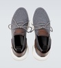 Shadow cashmere knit sneakers