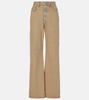 2022F high-rise wide-leg jeans