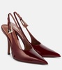 Jessica 105 patent leather slingback pumps