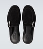 Leather slides