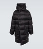 Hooded down coat