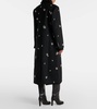 Gianni embellished wool-blend coat