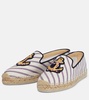 Loudmer Donna striped canvas espadrilles