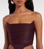 Draped bustier