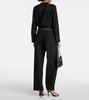 Wool tuxedo pants