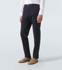 Floral cotton jacquard chinos