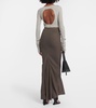 DRKSHDW wool maxi skirt