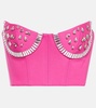 Crystal-embellished bustier