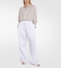 Hubert cotton wide-leg pants