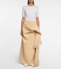 Dianne draped wool maxi skirt