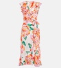 Aude floral midi dress