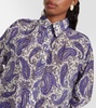 Devi paisley-print silk shirt