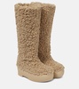 Gia 22 faux-shearling platform boots