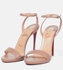 Loubi Queen 120 leather sandals