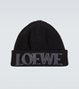 Logo wool beanie