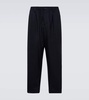 Wool straight pants