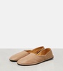 Canal leather flats