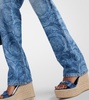 Barocco high-rise straight jeans