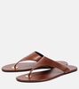 Kouros leather thong sandals