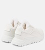 Malaga 18 shearling-trimmed leather sneakers 