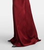 Crepe satin gown