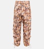 Helore printed cotton cargo pants