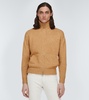 Cashmere zip-up sweater