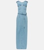 Denim maxi dress