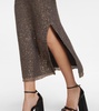 Dione sequin-embellished midi skirt