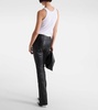 Vegas Strip skinny leather pants