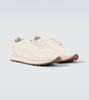 Owen leather-trimmed sneakers