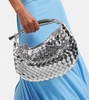 Sardine Small mirrored leather tote bag