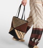 Paula's Ibiza Puzzle Fold Medium raffia tote bag