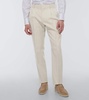 Linen slim pants