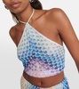 Halterneck crochet crop top