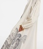 Paisley cotton and silk kaftan